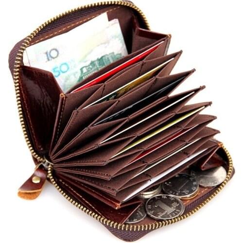 Natural Real Leather Organ Modeling Wallet Large Capacity Multifunction Card Holder Genuine Leather Coin Purse Fashion Wallets