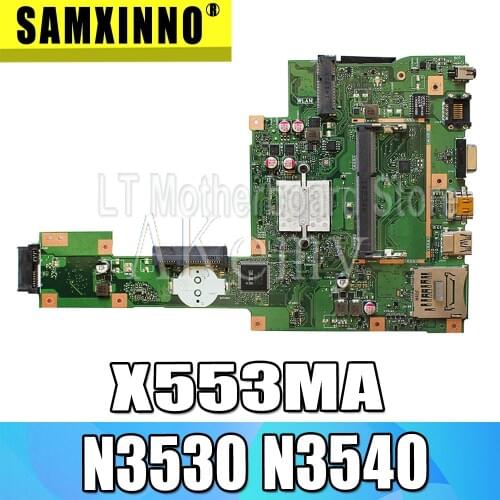 NEW X553MA Motherboard N3530 N3540 For Asus A553M D553M F553M K553M Laptop motherboard X553MA Mainboard X553MA Motherboard