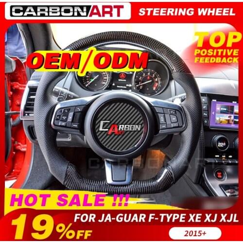 Original Universal Replacement Accessories carbon steering wheel Customized For Jaguar XF XE Steering Wheel With Carbon Fiber