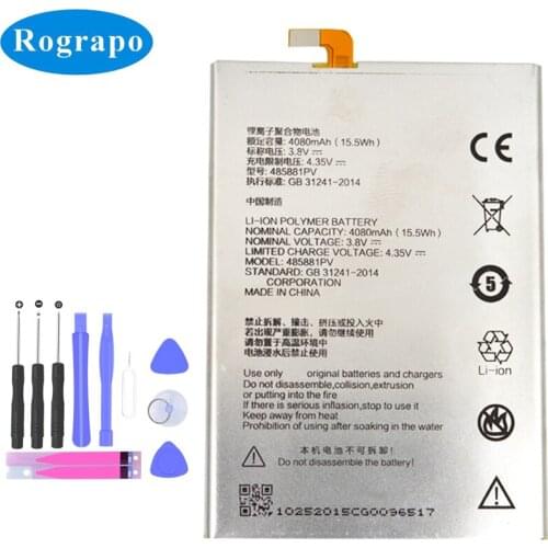 Original New 4080mAh 485881PV Battery For ZTE Q529 Q529C Q529E Q529T Mobile Phone Batteries