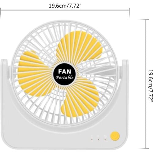 Portable USB Desktop Fan 3 Gears 3D Airflow Cyclone Cycle Personal Desk Fan Up/Down Adjustable Portable Desk Wholesale&Drop Ship