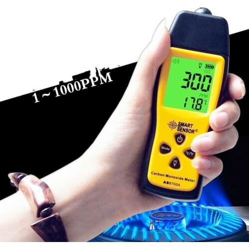 CO gas Tester A burglar alarm Portable carbon monoxide CO tester 1~1000ppm