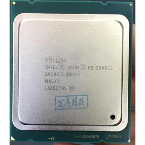 Intel Xeon E5-2640 V2 E5-2640V2 Eight Core CPU LGA2011 Server CPU E5 2640V2 E5 2640 V2 CPU