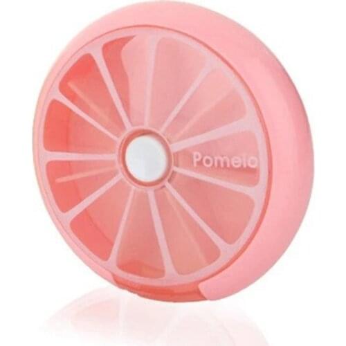 Pill Box Fruit Shaped Vitamin 7 Day Weekly Medicine Pillbox Tablet Storage Case Container Cases Travel Round Health Care
