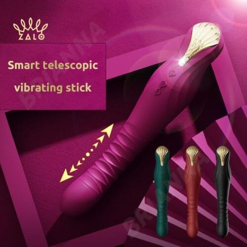 ZALO telescopic G-spot vibrator, silicone clitoris stimulator, magic wand, APP control nipple massager, Adult sex toys for women