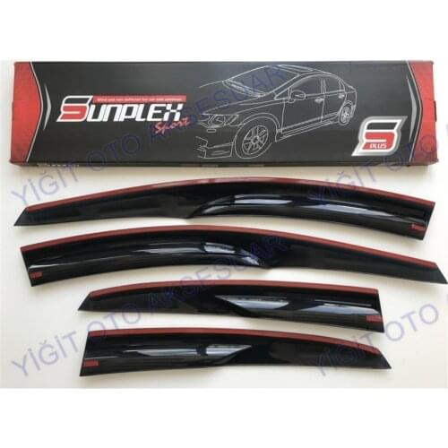 For HYUNDAI i30 Rain Wind Deflector 2012-2017 Sunshade Curtains Car Windshield Auto Accessory Universal Spilitter Mud Flaps