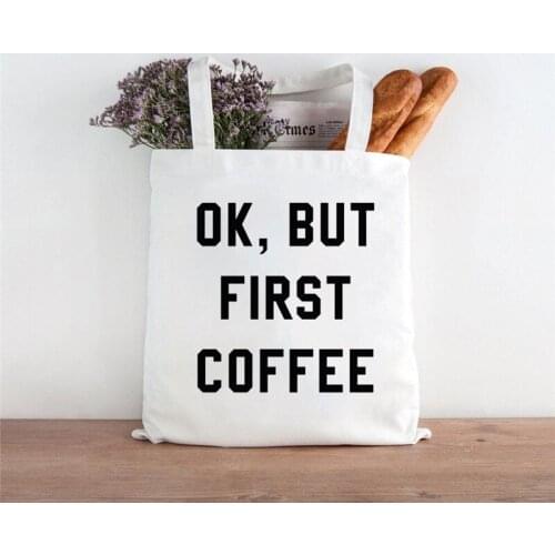 Female travel Tote Bag Letter Print Shopper handbag Ladies Canvas Shoulder Bag Harajuku Canvas shopper bag Women sac shopping