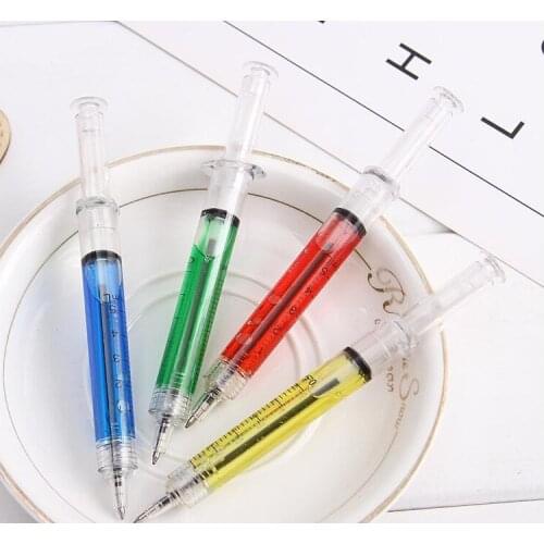 Novelty Syringe Ballpoint Pen Fashion Student Pens Promotional Gifts Pen for Hospital Medical Nurse Doctor