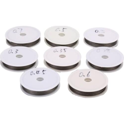 0.3-0.7mm Never Fade Wire Cord Line Jewelry Acc Stainless Steel Metal Jewelry Sewing DIY Making Dropshipping