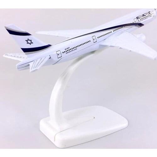 16CM scale 1:400 Boeing B777 model El Al Air Israel airlines W plastic base alloy aircraft plane collectible display model show