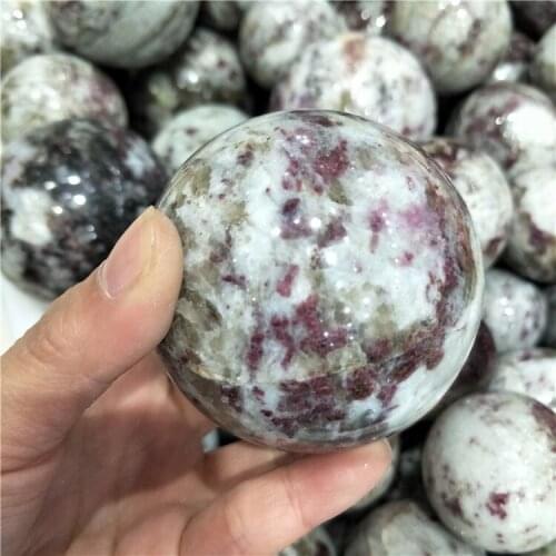 2 pieces red tourmaline crystal spheres healing crystals for home decoration natural stones and minerals crystal spheres