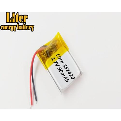 351420 90MAH 3.7V lithium battery MP3 Bluetooth headset small toys