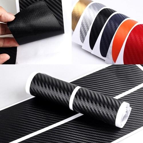 4PCS Carbon fiber car Door anti-scratch welcome threshold sticker for kia ceed rio sportage K1 K2 K3 sorento car styling