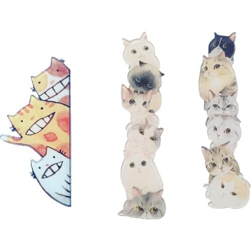 Acrylic Animal Cartoon Brooches Pins Cute CAT Cartoon School Bag Backpack Can Be Given To Friends On Halloween And Christmas