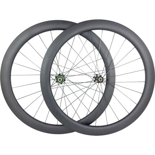 1200g 42mm asymmetric road disc carbon wheels tubeless 25mm U shape straight pull clincher wheelset UD 3K 12K 12X100 12X142 11s
