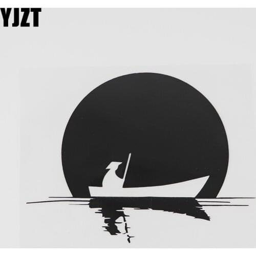 YJZT 14.5CMX11.2CM Travel East Eastern Trip Adventure Decal Vinyl Car Sticker Black/Silver 8A-0686