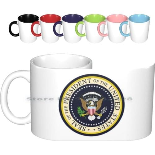 Classic-The Presidential Seal Ceramic Mugs Coffee Cups Milk Tea Mug Usa President Seal America Trump Us Government Logo States
