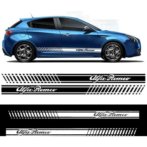 For alfa romeo Car Side Stripes Graphics Stickers Decals vinyl auto car stickers car styling tu-738