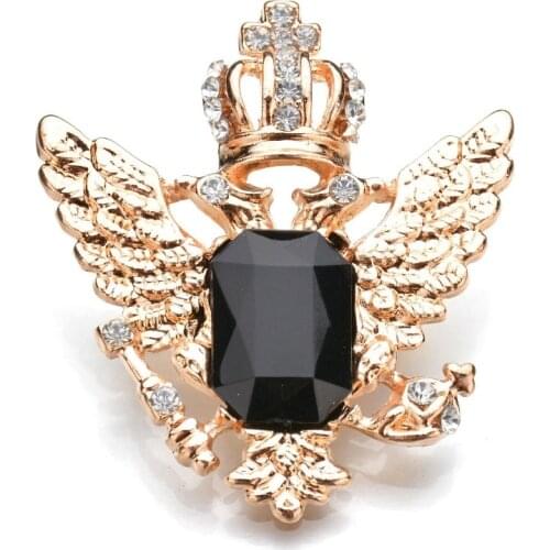 Elegant Charm Crystal Crown Badges Retro Royal Rhinestones Pin Brooches Wedding Dress Clothes Accessory Badges Corsage Decor