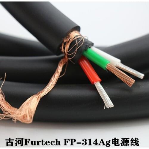 Hifi audio Silver Plated OFC power cable for DIY EU/UK/US power cable