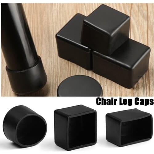 4Pcs Furniture Feet Table Chair Leg Caps Silicone Floor Protectors Furniture Table Covers Round Bottom Rubber Non-slip Covers