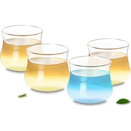 Lots 50ml Bodybuilding-shaped Heat Resistant Glass Tea Water Cups
