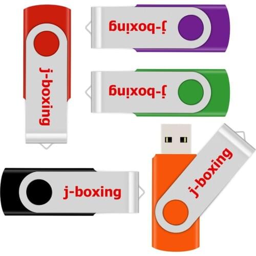 J-boxing Metal 128GB USB Flash Rotating 128 gb Thumb Pen Drive High Capacity Memory Storage for Computer Mac Tablets Multicolors