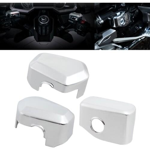 Motorcycle Chrome Brake Master Cylinder Head Cover Protector Front & Rear For Honda Goldwing GL1800 GL 1800 2018-2020