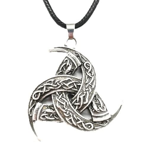 Nostalgia Triple Odins Horn King Of Asgard God Wolf Pendant Amulet Talisman Jewelery Norse Viking Necklace