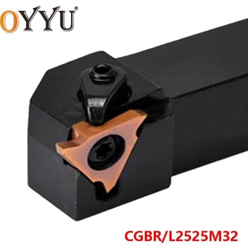 OYYU CGBR2525M32 CGBL2525M32 25mm Lathe Turning Tool Holder Grooving CNC Cutter Shank CGBR CGBL 2525 M32