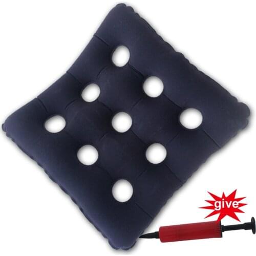 45*41cm Hemorrhoids Pad Office Computer Chair Seat Cushion Inflatable Chair Pad Wheelchair Anti Bedsore Air PVC Medical Square