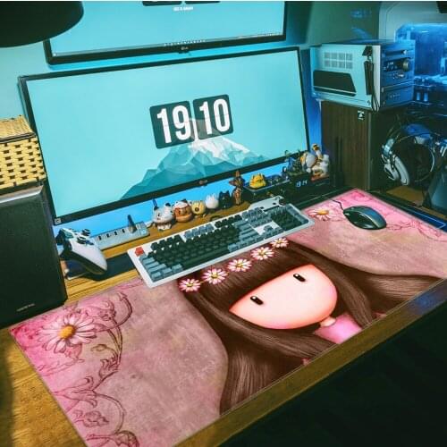 Santoro Gorjuss Customized MousePads Anime Mouse Mat Computer Gaming Anti-slip Natural Rubber with Locking Edge Gaming Mouse Mat