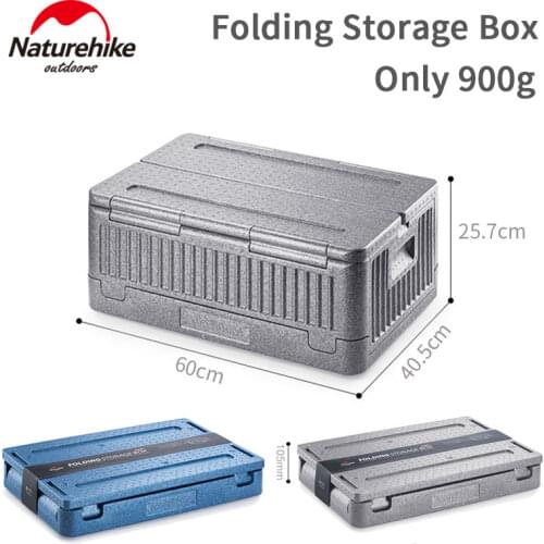 Naturehike 40L Outdoor Camping Folding Storage Box Ultralight Keeping Fresh Case Portable EPP Car Food Container For Picnic BBQ