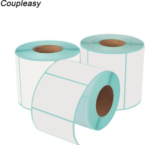 1 Roll Thermal Postage Adhesive Stickers Waterproof Shipping Labels Stickers Oil Proof Supermarket Price Blank Sticker 8 Sizes