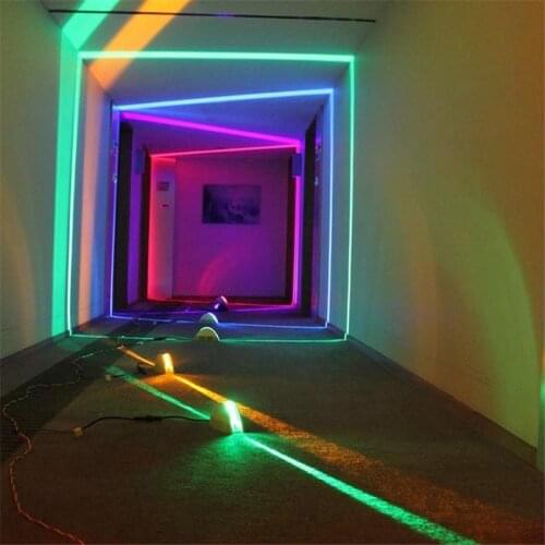 Thrisdar 7W Outdoor LED window Sill Lamp Door Frame Line Wall Lamps Hotel Aisle Door Column Corridor curved line beam Ray Lamps