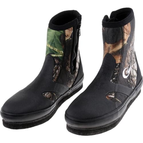 Outdoor Fishing Boots Shoes Non-Skid Boots Shoes for Fishing River Tracing Diving Camouflage