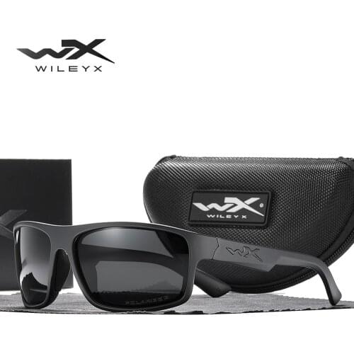 WileyX PEAK Mens Polarized Sunglasses TR90 Rectangular Sports Sunglass Men WX Brand Fishing Sun Glasses CE