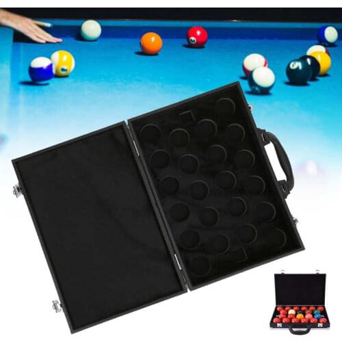Billiard Balls Box Billiard Balls Storage Box Billiards Snooker Pool Carrying Case with Handle Accessory For Snooker Accessories