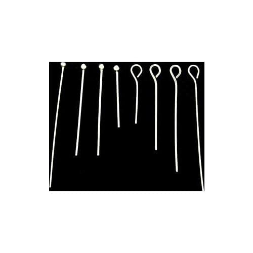 Free shipping 6pcs/lot 925 Sterling Silver Head Pin Jewelry Findings