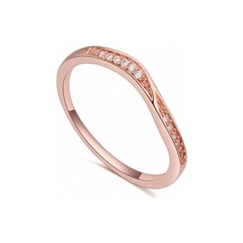 TRACYSWING element Brand Real AAA Zirconia Micro Inlays Fashion Ring for women New Geometric Round Wedding Th-121902