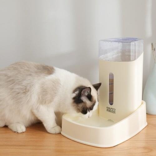3.8L Pet Dog Cat Automatic Feeder Bowl for Dogs Drinking Water Bottle Bowls Slow Cats Pets Food Dispenser Feeding Container