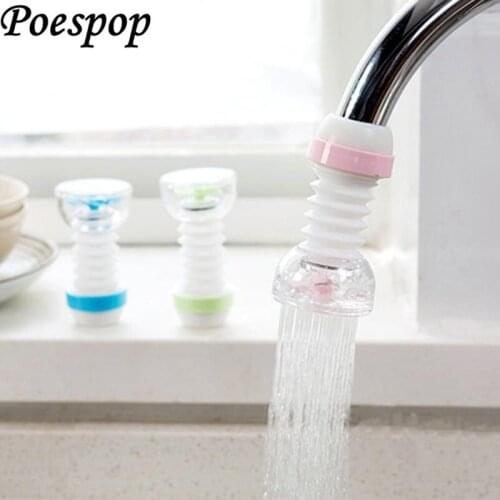 360 Degree Home Rotary Water Bubbler Swivel Head Water Saving Faucet Aerator Nozzle Tap Adapter Device Kitchen Accessories