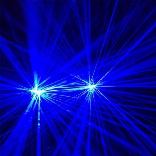 Q13 Bar dj perform wear 4pcs laser heads blue light laser beams gloves led robot men dance costumes luminous props rechargeable