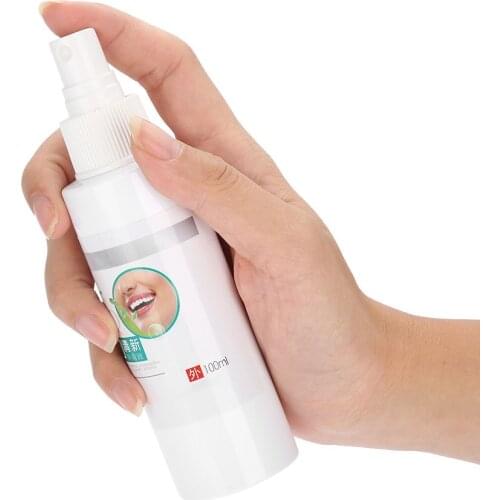100ml Fresh Breath Mouth Spray Antibacterial Oral Care Spray Teeth Whitening Artifact Improve Smell Mouth Sore Throat Hoarseness
