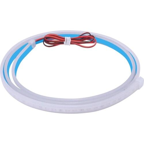 Auto Decorative Ambient Lights Car Safety Warning Strobe Signal Lamp Interior Door Welcome Light LED Strip 120cm Waterproof 12V