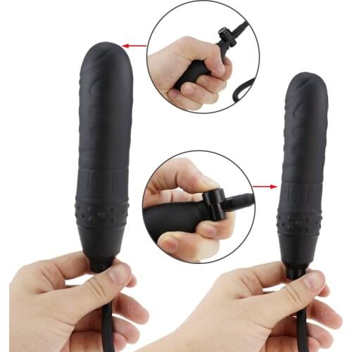 Big butt plug pump anal dilator massager expandable no vibrator anal ball sex toy man man gay hunk