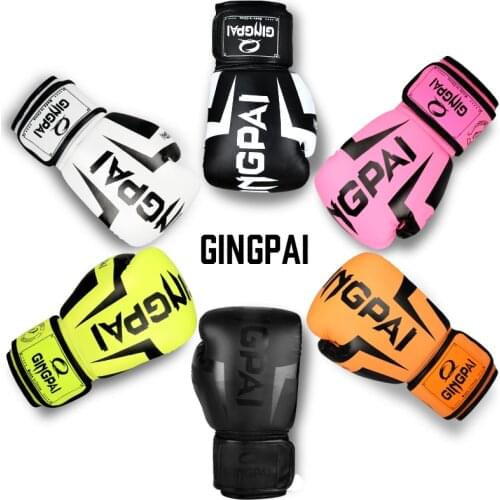 Good Quality Black adult kick boxing gloves muay thai luva de boxe Training fighting men women boxing gloves Grappling MMA glove