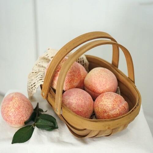 SWEETGO Artificial peaches simulation foam fake Fruits model home decorating for showcase photography tools