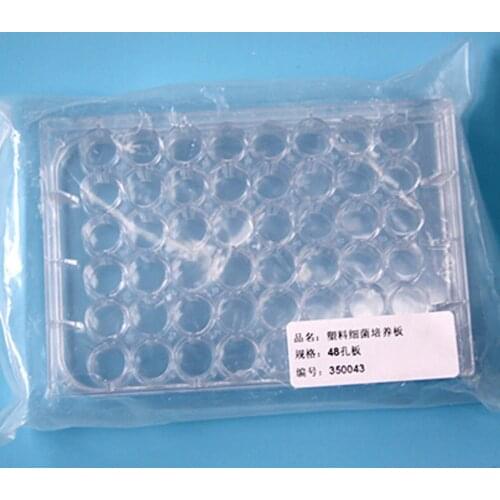Laboratory analysis Disposable Plastic Polystyrene Petri Dishs 48well,Sterile , 5 piece