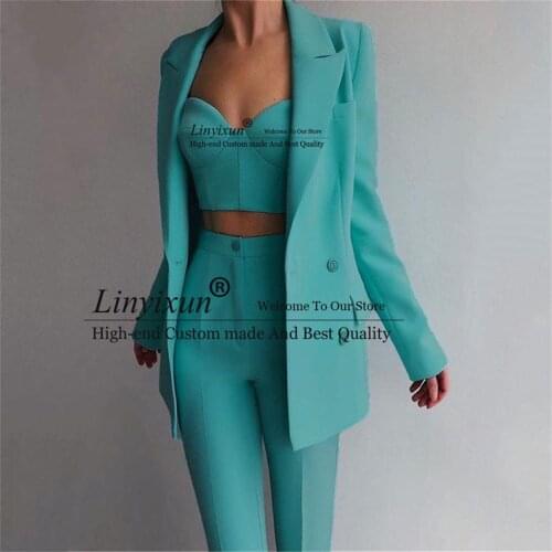 Linyixun Women's Office Trouser Suits